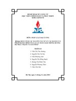 đề bài phân tích các nguyên tắc xử lý các hành vi vi phạm hành chính về luật an toàn giao thông đường bộ thực trạng và giải pháp