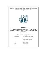 xây dựng phần mềm quản lý việc kinh doanh của một công ty mua bán máy tính xách tay