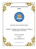 tìm hiểu và nghiên cứu về chiến lược tái định vị thương hiệu của viettel