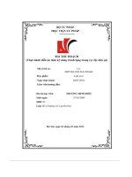 bài thu hoạch thực hành diễn án môn kỹ năng tranh tụng trong vụ việc dân sự