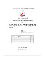 đề tài mô tả và xây dựng e crm cho sảnphẩm giày thể thao cho doanh nghiệp yoyo1sneaker