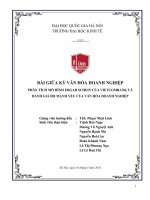 phân tích mô hình edgar schein của vietcombank và đánh giá độ mạnh yếu của văn hóa doanh nghiệp