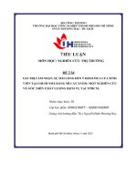 giá trị cảm nhận sự hài lòng đến ý định mua của sinh viên tại chuỗi nhà hàng mì cay sasin một nghiên cứu về góc nhìn chất lượng dịch vụ tại tphcm