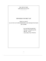 hồ sơ báo cáo thực tập lĩnh vực dân sự vụ án yêu cầu tuyên bố hợp đồng tặng cho quyền sử dụng đất vô hiệu