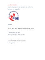 đề tài pháp luật về phòng chống tham nhũng