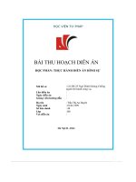 bài thu hoạch diễn án thực hành diễn án hình sự ls hs 25 ngô đình hoàng chống người thi hành công vụ