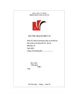bài thu hoạch diễn án kỹ năng tranh tụng trong vụ án hình sự vũ đức thắng đến quán điện tử của anh nguyễn thí tư tên thường gọi là nam sinh năm 1990 ở khu kim thành