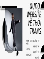 xây dựng website về thời trang