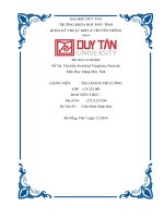 đồ án cá nhân đề tài tìm hiểu switched telephone network môn học mạng máy tính