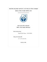 bài tập lớn cuối kỳ toán học rời rạc