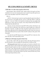 Câu hỏi Ôn tập môn Pháp luật về Sở hữu trí tuệ