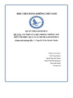Quản Trị Logistics Đề Tài Vai Trò Của Hệ Thống Thông Tin Đối Với Hiệu Quả Của Chuỗi Logtistics.pdf