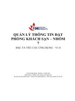 tiểu luận quản lý thông tin đặtphòng khách sạn đặc tả yêu cầu ứng dụng v1 0