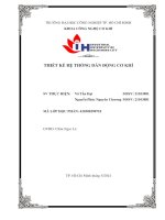 thiết kế hệ thống dẫn động cơ khí đề 11 thiết kế hệ thống dẫn động thùng trộn