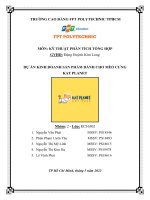 dự án kinh doanh sản phẩm dành cho mèo cưng kat planet