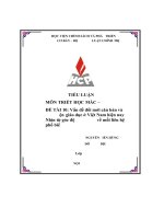 đề tài 10 vấn đề đổi mới căn bản và ện giáo dục ở việt nam hiện nay nhìn từ góc độ về mối liên hệ phổ biến