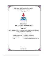 phân tích báo cáo tài chính ctcp tập đoàn công nghiệp cao su việt nam năm 2020 2022