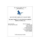 Tiểu Luận Môn Nghiên Cứu Và Thuyết Trình Sự Phát Triển Của Ngành Hàng Không Trong Tương Lai.pdf
