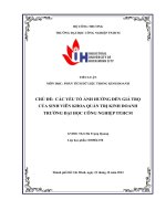 tiểu luận các yếu tố ảnh hưởng đến giá trọcủa sinh viên khoa quản trị kinh doanhtrường đại học công nghiệp tp hcm