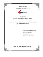 tiểu luận đề tài phát triển sản phẩm và dịch vụ của sản phẩm dầu gộiđầu dove hương hoa hồng