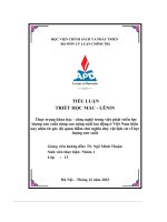 thực trạng khoa học công nghệ trong việc phát triển lực lượng sản xuất nâng cao năng suất lao động ở việt nam hiện nay nhìn từ góc độ quan điểm chủ nghĩa duy vật lịch sử về lực lượng sản xuất