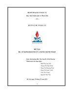 đề tài dự án kinh doanh cửa hàng bánh