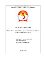 Công tác tổ chức và quản lý văn thư, lưu trữ của công ty TNHH SELINA(D&H)