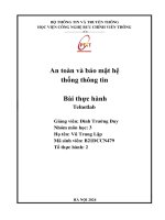 an toàn và bảo mật hệ thống thông tin bài thực hành telnetlab