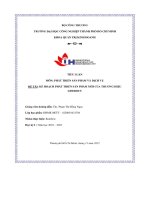 tiểu luận đề tài kế hoạch phát triển sản phẩm mới của thương hiệu lifebouy