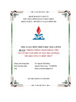 đề tài phòng chống tham nhũng tiêu cực ở việt nam nhìn từ giác độ cặp phạm trù khả năng và hiện thự