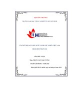 tiểu luận tổ chức bộ máy nhà nước cnxh chủ nghĩa việt namtheo hiến pháp 2013