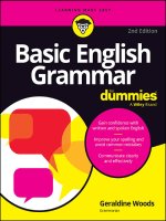 woods geraldine basic english grammar for dummies us