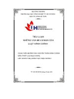 tiểu luận tiểu luận những vấn đề cơ bản của luật hành chính