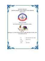 tiểu luận đề tài dọn rác và tuyên truyền bảo vệ môi trường ở công viênlàng hoa gò vấ