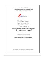 đồ án cuối kì xây dựng hệ thống thu thập vàxử lí tin tức tài chính