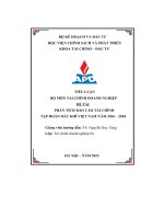 báo cáo giữa kỳ tài chính doanh nghiệp phân tích báo cáo tài chính tập đoàn dầu khí việt nam năm 2016 2018