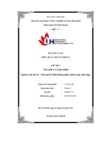 tiểu luận tổ chức cuộc họp nguyên tắc bố trí giải quyết tình huống phát sinh trong cuộc họp