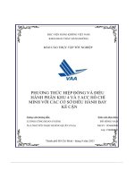 phương thức hiệp đồng và điều hành phân khu 4 và 5 acc hồ chí minh với các cơ sở điều hành bay kế cận