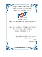 Ý ĐỊNH MUA HÀNG TRÊN ỨNG DỤNG SHOPEEFOOD CỦA CƯ DÂN ĐANG SINH SỐNG TẠI THÀNH PHỐ HỒ CHÍ MINH