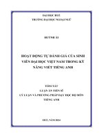 Summary: Vietnamese EFL tertiary students’ self-assessment in writing skill