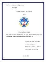 Chuyên đề tốt nghiệp: Các nhân tố ảnh hưởng đến quyết định vay tiền tại ngân hàng Techcombank – nghiên cứu trên khách hàng cá nhân tại Hà Nội