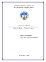 Chuyên đề thực tập: Nâng cao hiệu quả giao nhận xuất nhập khẩu bằng container đường biển tại Công ty TNHH OOCL Logistics