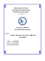 sự thay đổi tầng ozon ảnh hưởng đến môi trường