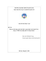 Chuyên đề thực tập: Nâng cao khả năng cạnh tranh dịch vụ giao nhận hàng hóa quốc tế tại công ty TNHH Giao nhận quốc tế Trường Thành