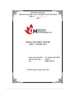 báo cáo thực hành môn cơ học đất