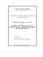 báo cáo thực tế h885 báo cáo lớp tccct