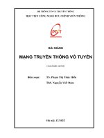 bài giảng mạng truyền thông vô tuyến lưu hành nội bộ