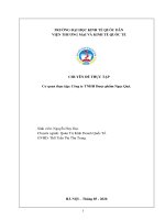 Chuyên đề thực tập: Hoàn thiện quy trình nhập khẩu của công ty TNHH Dược phẩm Ngọc Quý