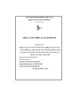 pháp luật về phá sản doanh nghiệp vận chuyển hàng không phân tích các trường hợp cụ thể đã học so sánh nguyên nhân phá sản với các quốc gia trên thế giới