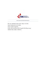 báo cáo đề tài hệ thống công nghệ web đề tài website bán giày trực tuyến